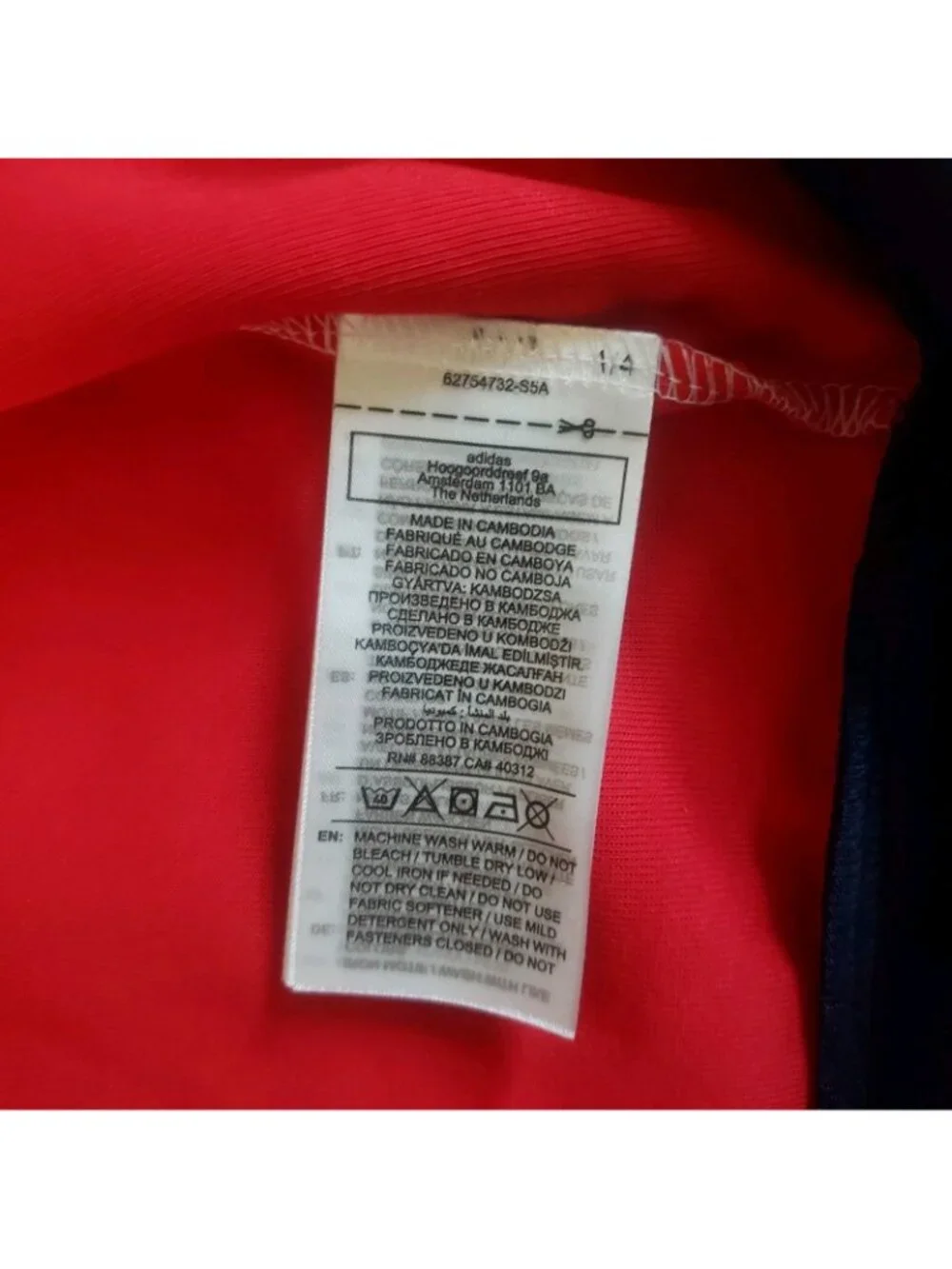 NWT Adidas Arsenal FC OG Track Top Jacket Red Men’s KB1793 Sz XL